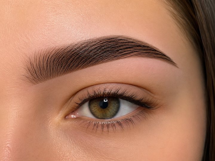 Окрашивание бровей, Shelk Hair
